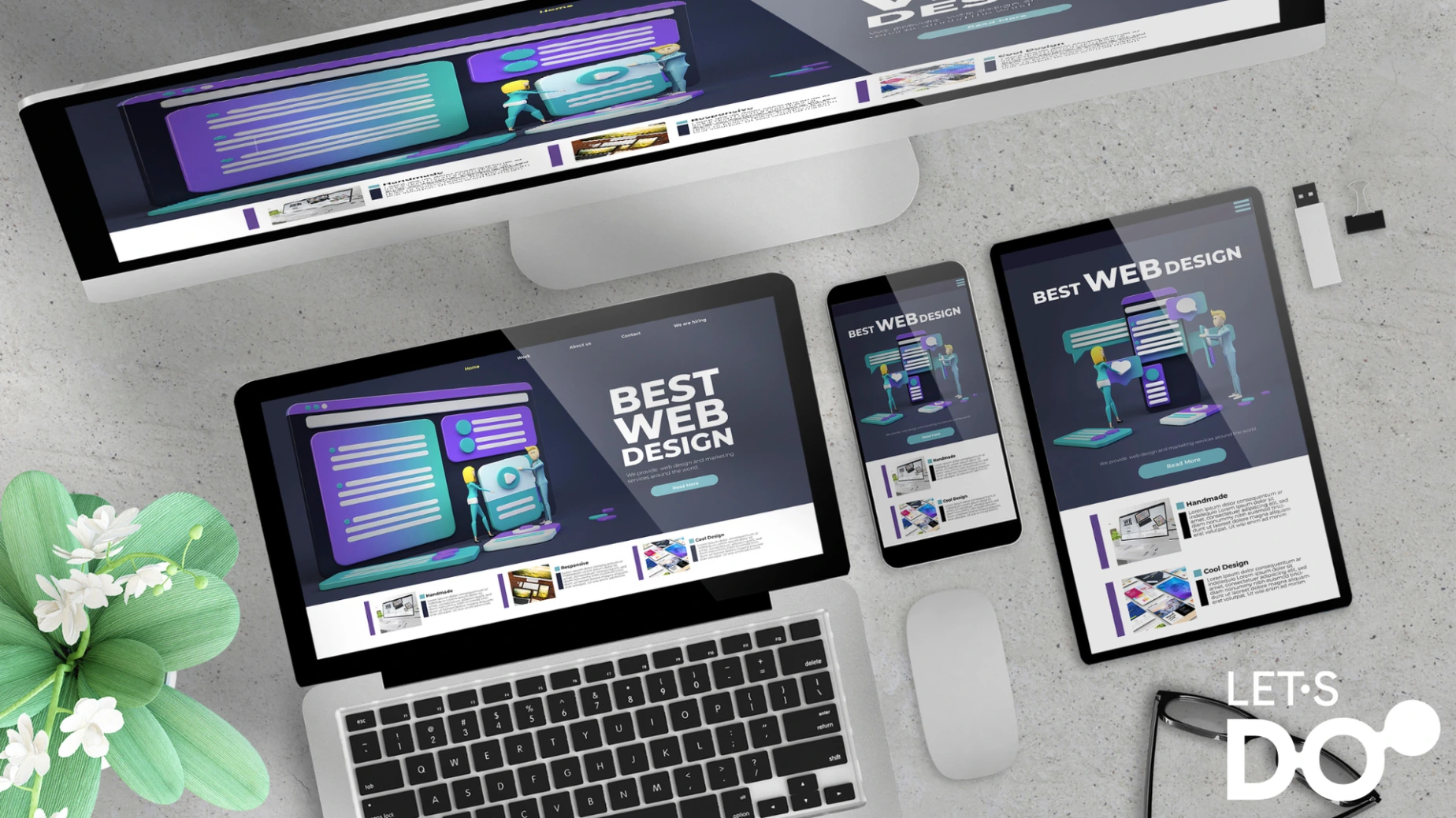 site web adapté sur mobile